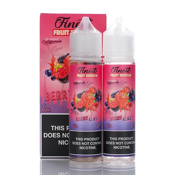 The Finest E-Liquid Fruit Edition - No Nicotine Vape Juice - 120ml - Black Coral
